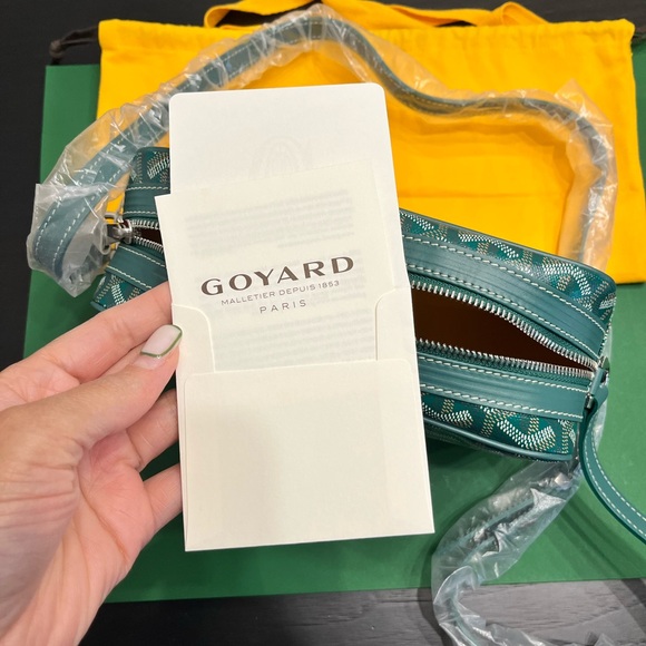 NEW 💚 Goyard SAC CAP-VERT PM Unisex Green Crossbody - Authentic *FULL SET* - Picture 7 of 16